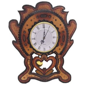 reloj de cuero de vaca CEA  modelo suizo antiguo con pendulo